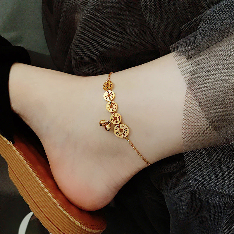 Women's ankle bracelet with elegant charms Nin Boutique