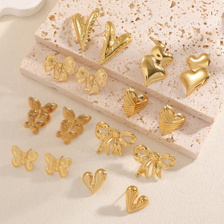 Women's earrings in elegant bow design Nin Boutique
