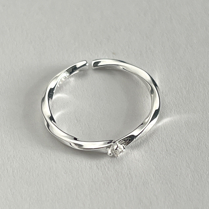 Women's Open Ring with Elegant Design and Sparkling Zirconia Nin Boutique