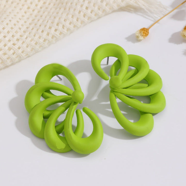 Women's earrings in artistic spiral pattern Nin Boutique