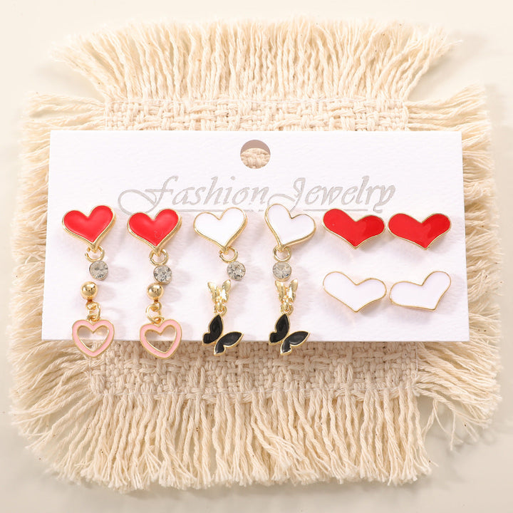 Ladies earring set with playful animal and mushroom design Nin Boutique