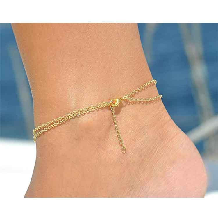 Ladies ankle bracelet with delicate butterfly pendant and elegant design Nin Boutique