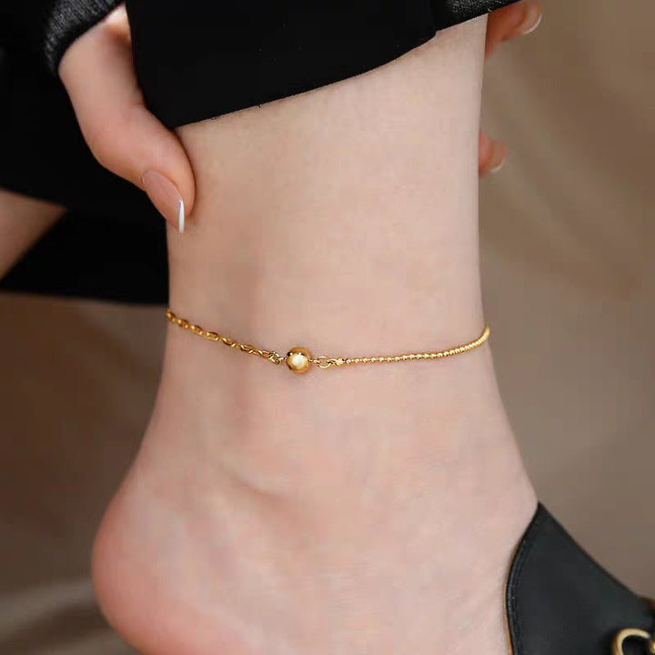 Women's Gold-Plated Adjustable Anklet Nin Boutique