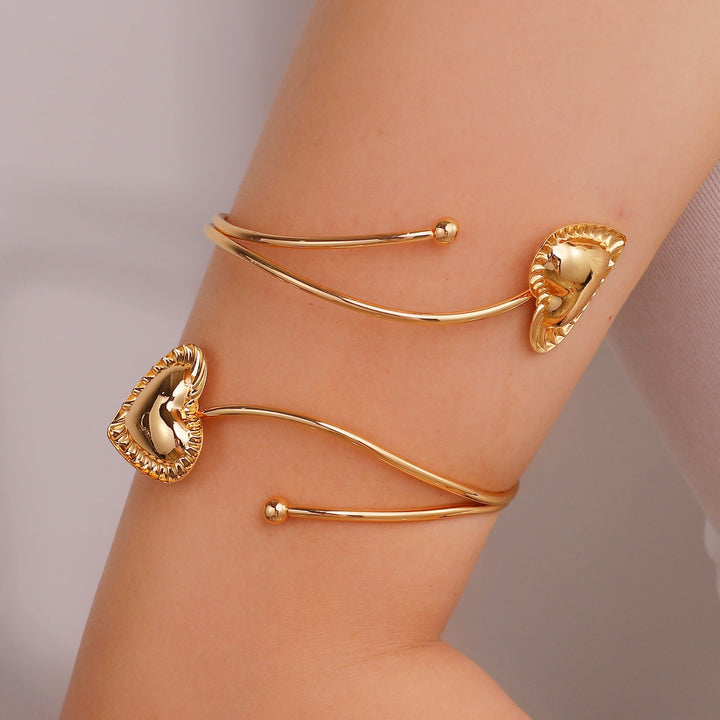 Women Open Cuff with Floral Accents Nin Boutique