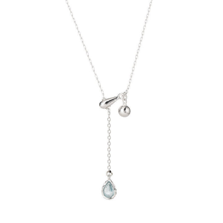 Women's necklace with elegant drop pendants and sparkling zirconia Nin Boutique