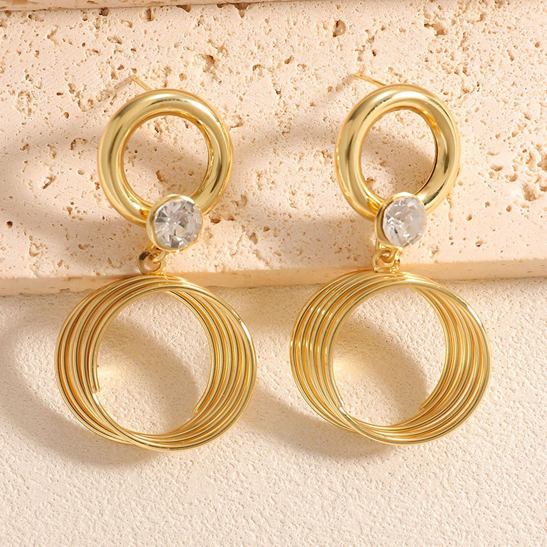 Women's earrings with elegant spiral design Nin Boutique