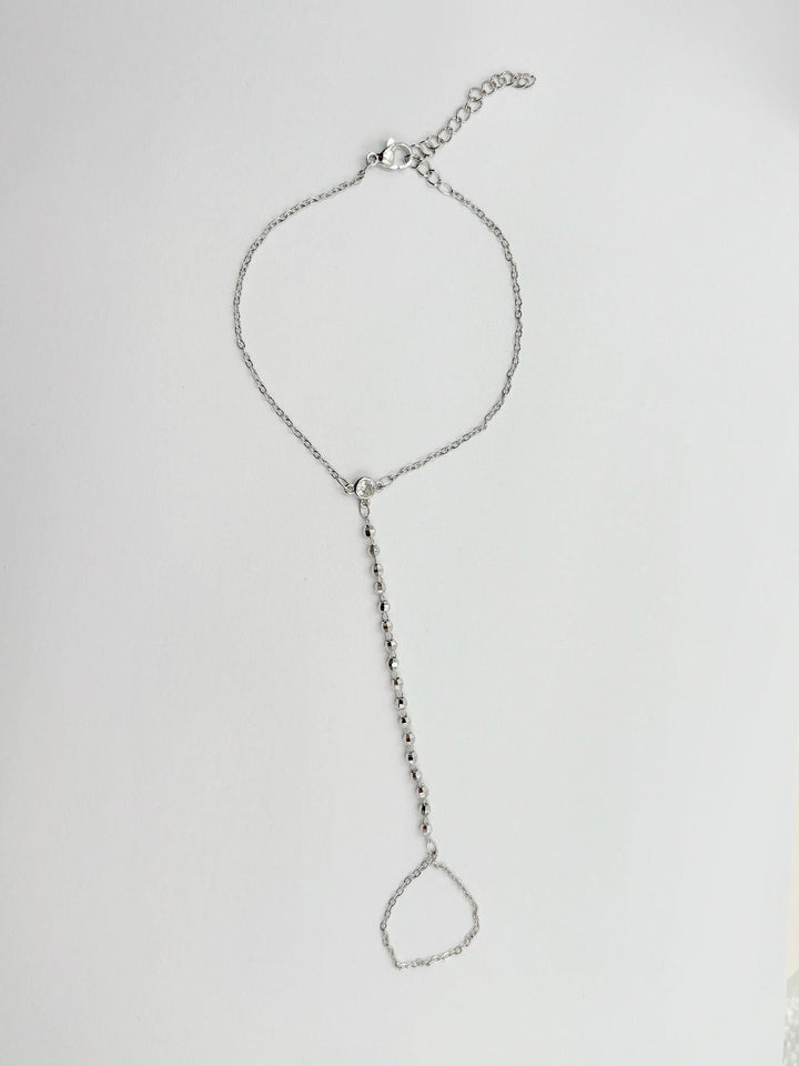 Women's ankle bracelet with sparkling zirconia details Nin Boutique
