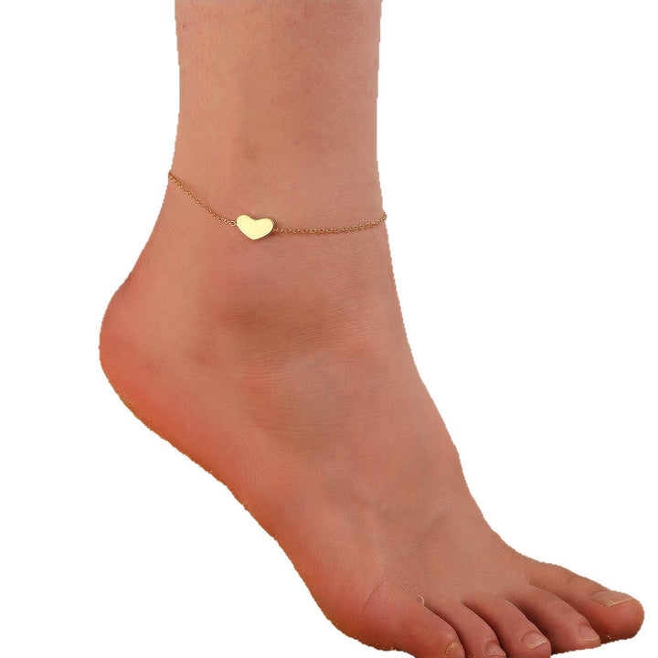 Women's anklet with delicate heart pendant Nin Boutique