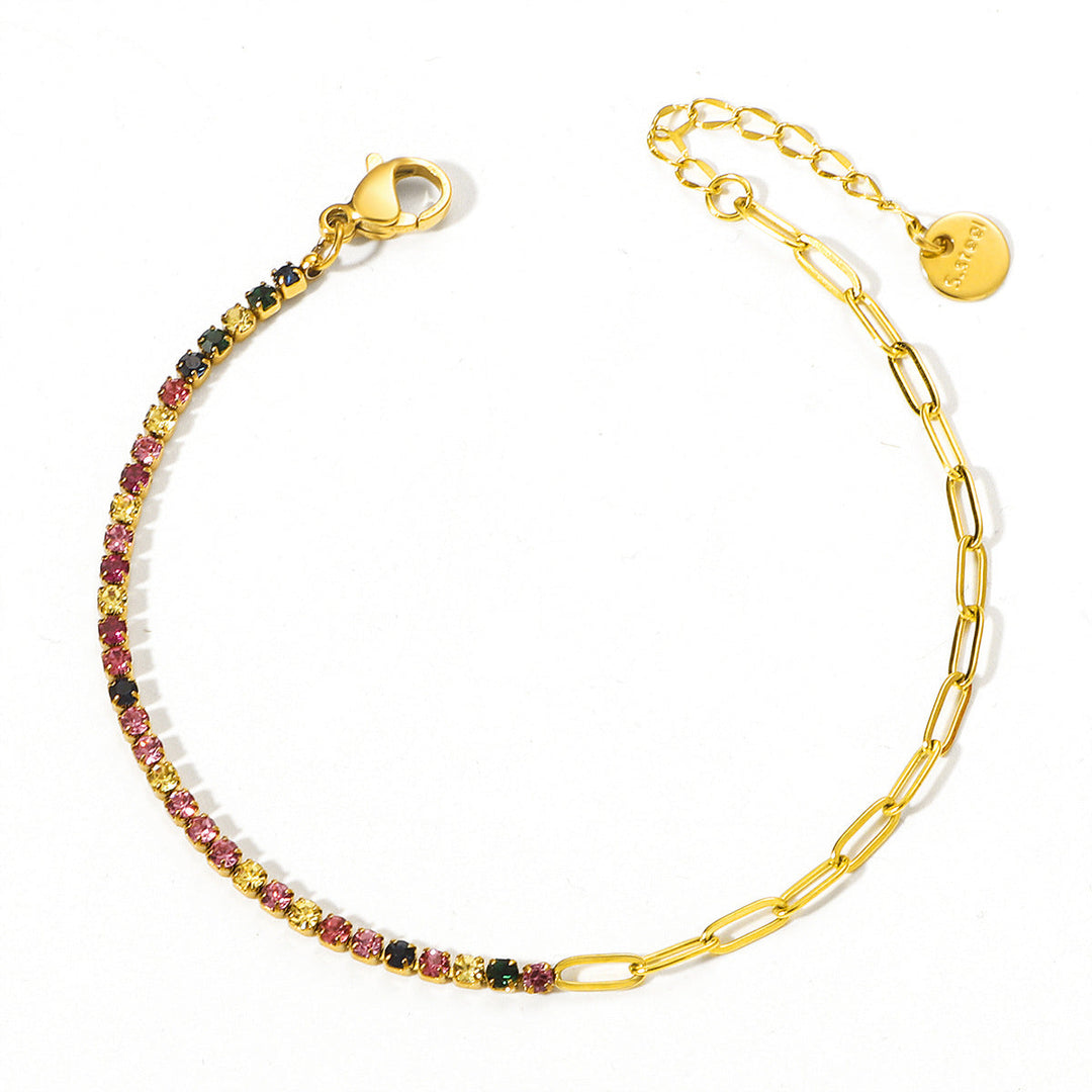 Women's ankle bracelet with sparkling crystal accents Nin Boutique