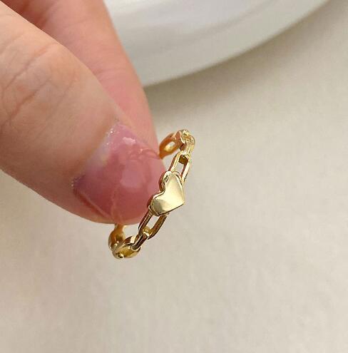Women Open Ring in Modern Heart Design Nin Boutique