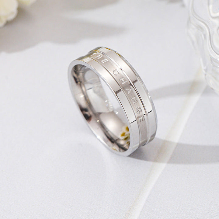 Women’s ring with engraved message and elegant design Nin Boutique