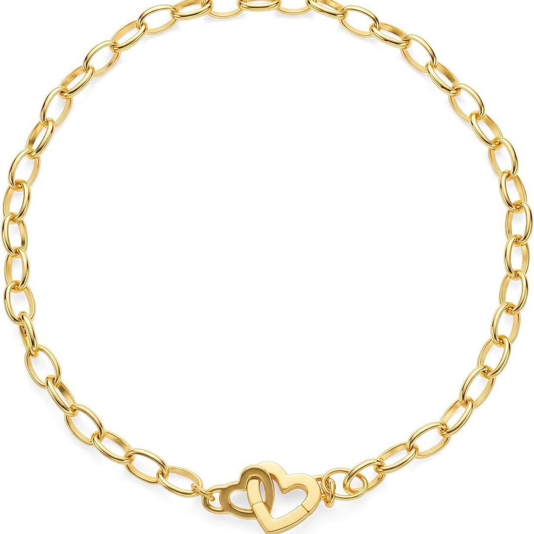 Women's anklet with heart-shaped accents and delicate chain design Nin Boutique