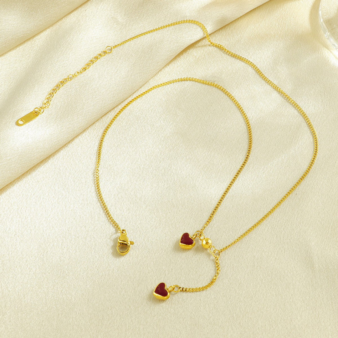 Women's Heart Shape Charm Ankle Bracelet Nin Boutique