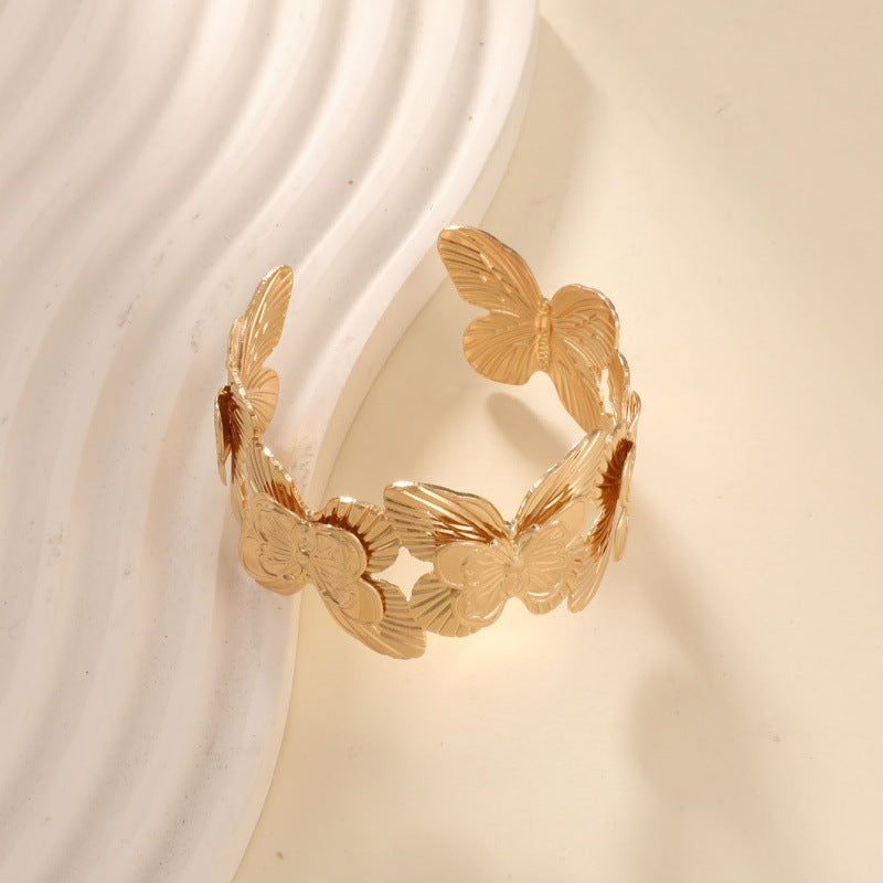 Women's cuff in artistic flower pattern Nin Boutique