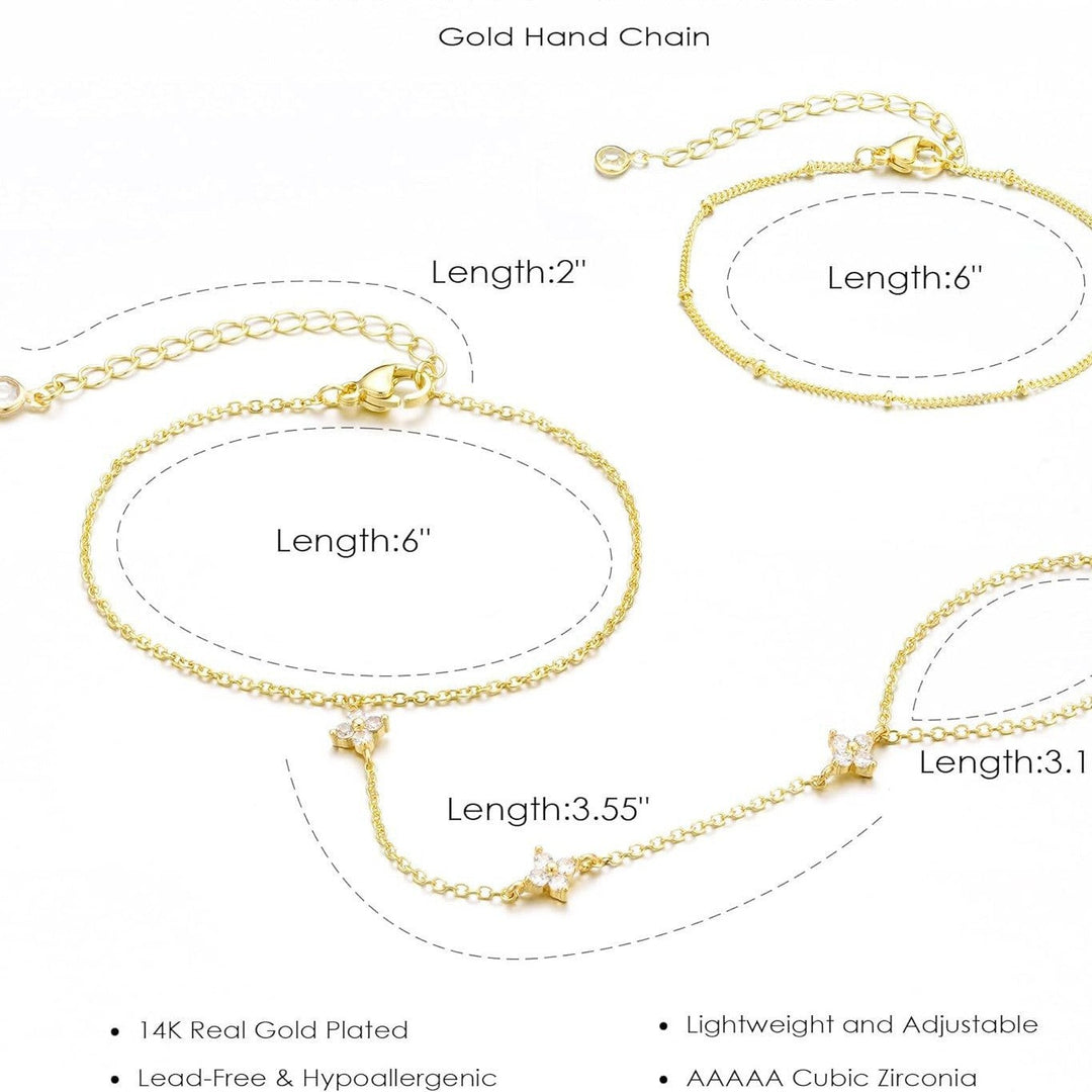 Ladies ankle bracelet with sparkling zirconia elements Nin Boutique