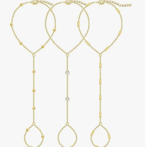 Women’s anklet with sparkling zirconia details and delicate design Nin Boutique
