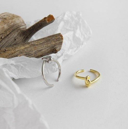 Women Open Ring with elaborate knot design Nin Boutique