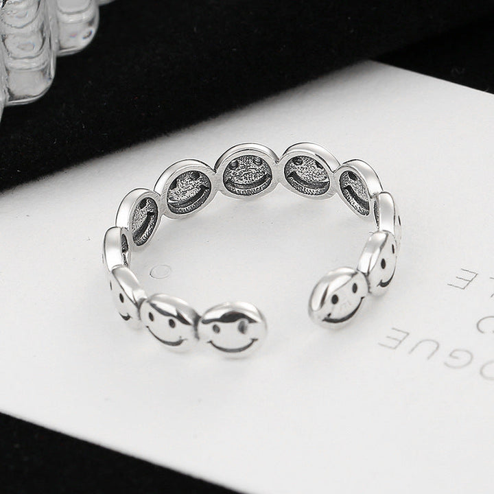 Ladies Ring with cheerful smiley motifs Nin Boutique