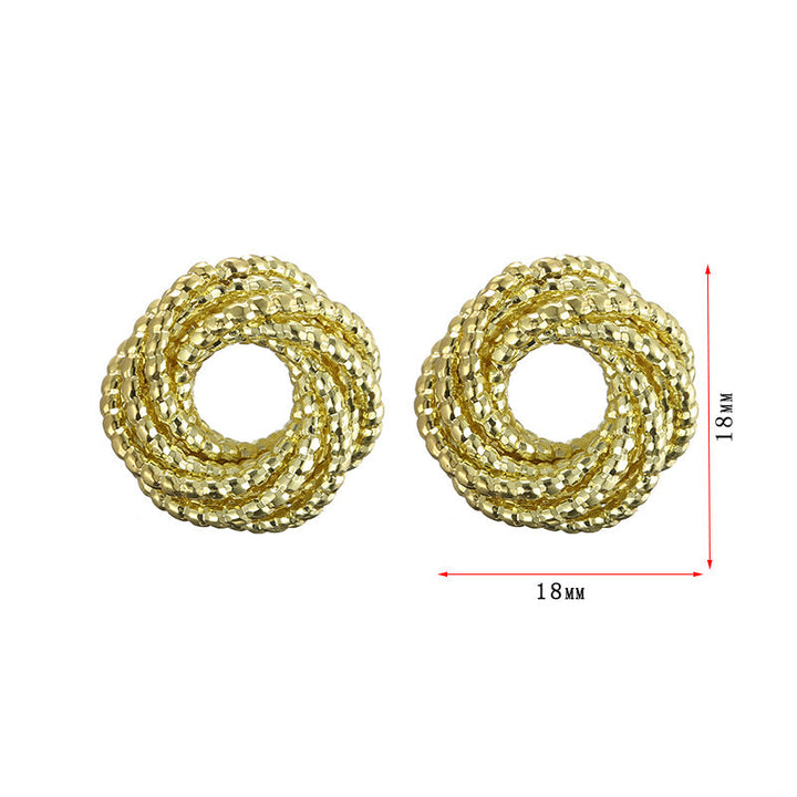 Women's earrings in elegant spiral design Nin Boutique