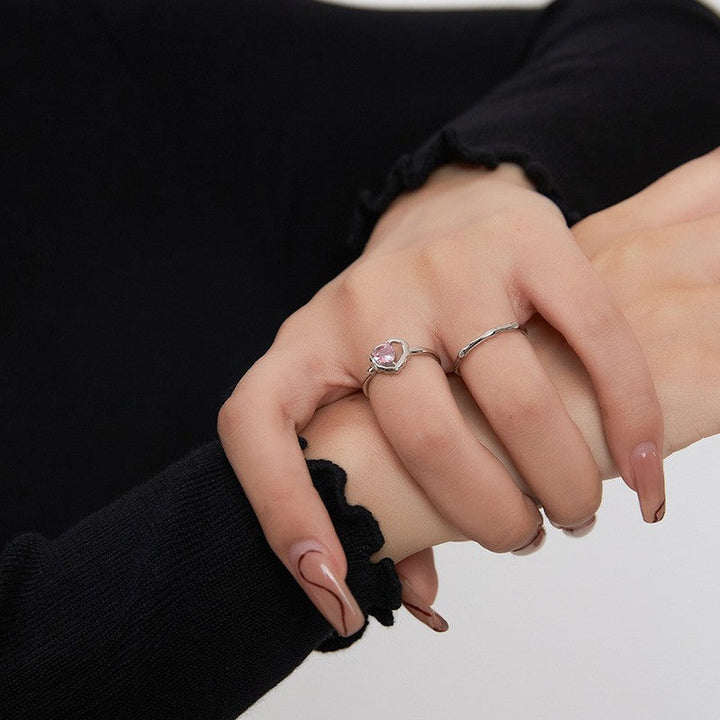 Ladies Ring with heart-shaped zircon Nin Boutique