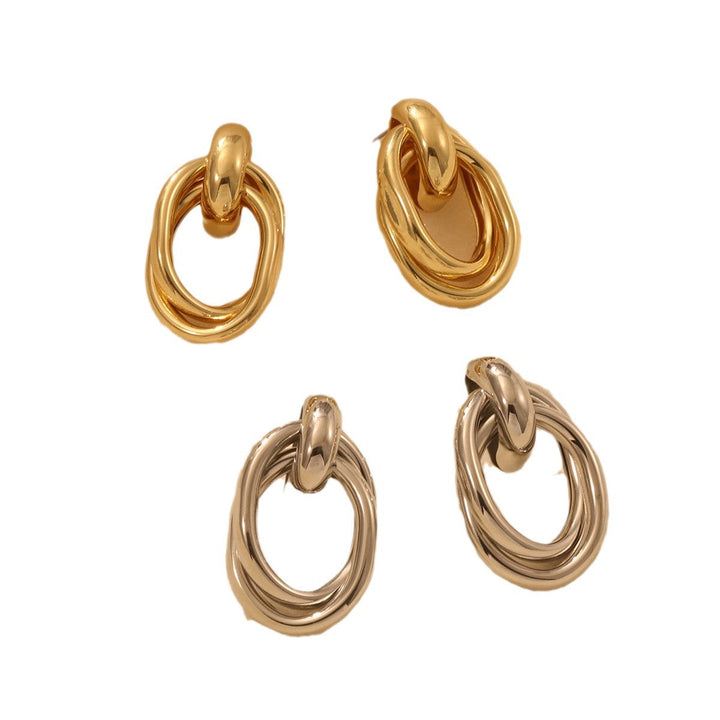 Women’s earrings in artistic, layered design Nin Boutique