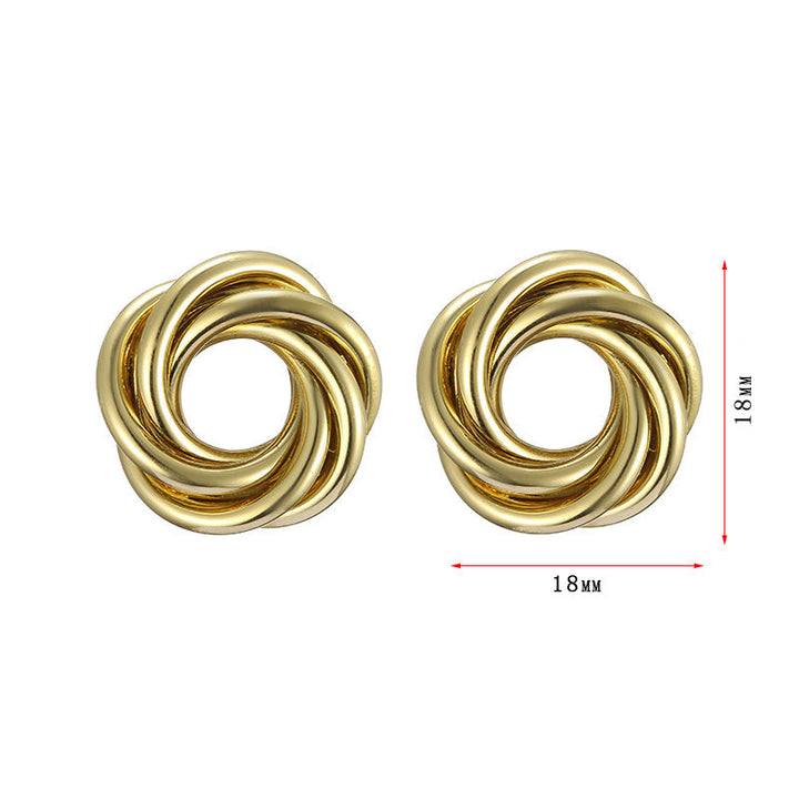 Women's earrings in elegant spiral design Nin Boutique