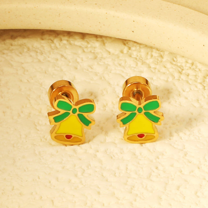 Women's earrings with embellished bell pendant Nin Boutique