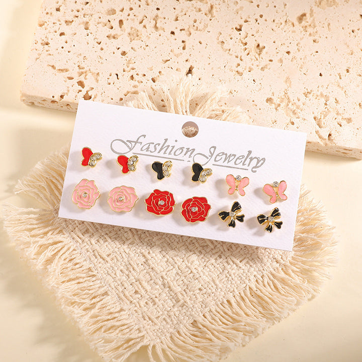 Women’s Earrings Set with Fruity Design Nin Boutique