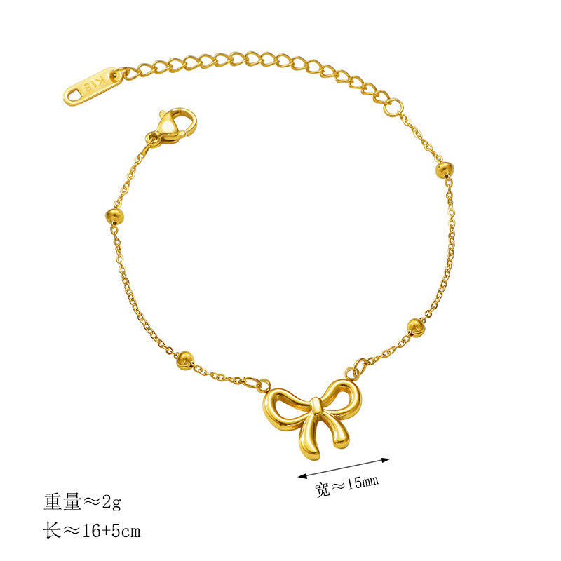 Women’s ankle bracelet with charming butterfly pendant Nin Boutique