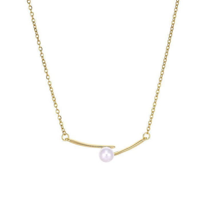 Women’s necklace with stylish minimalist design and elegant pearl Nin Boutique