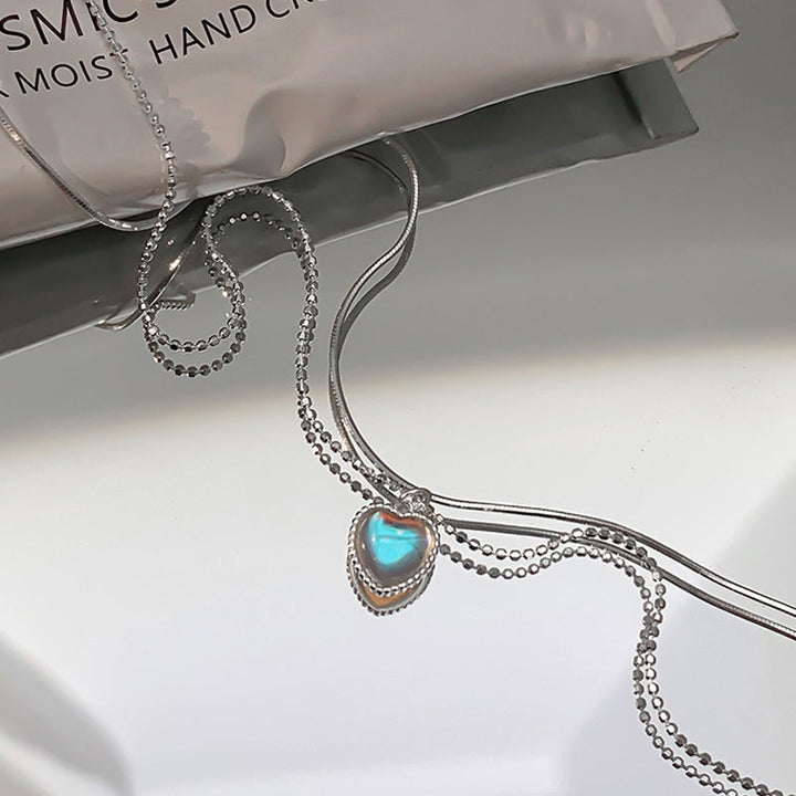 Women’s Necklace with Double Heart Pendant and Elegant Design Nin Boutique