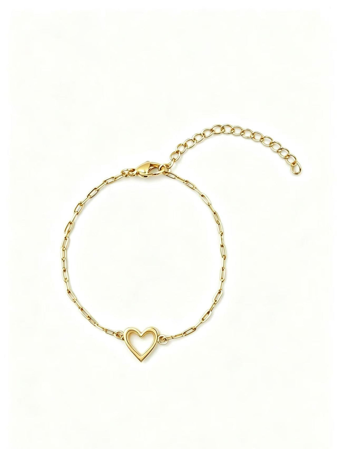 Women's anklet with romantic heart pendant made of high-quality stainless steel Nin Boutique