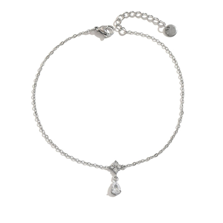 Women's anklet with a delicate design and sparkling zirconia Nin Boutique