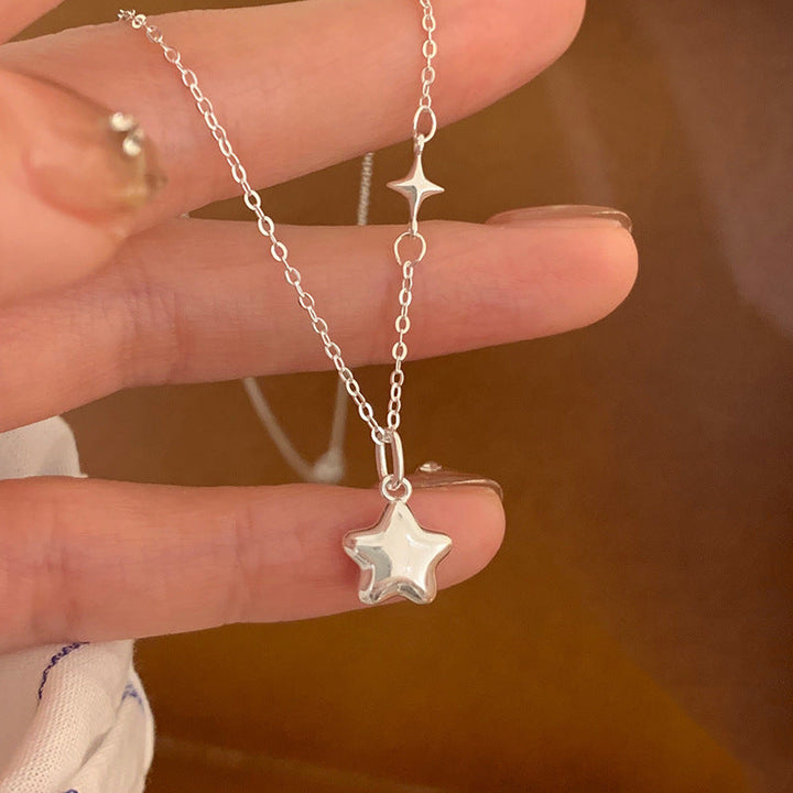 Women's necklace with sparkling star pendant and elegant connection details Nin Boutique
