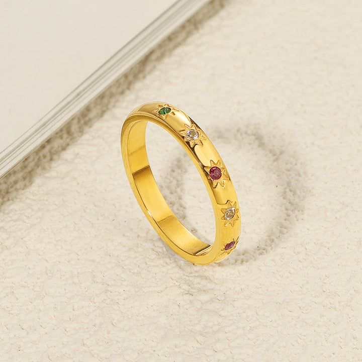 Women's trendy ring with sparkling stone details Nin Boutique