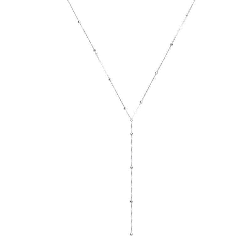 Women's delicate necklace with sparkling zirconia spheres Nin Boutique