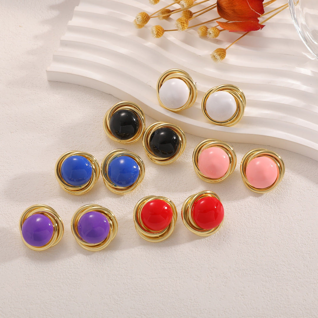 Women’s earrings with elaborate design and luminous accent Nin Boutique