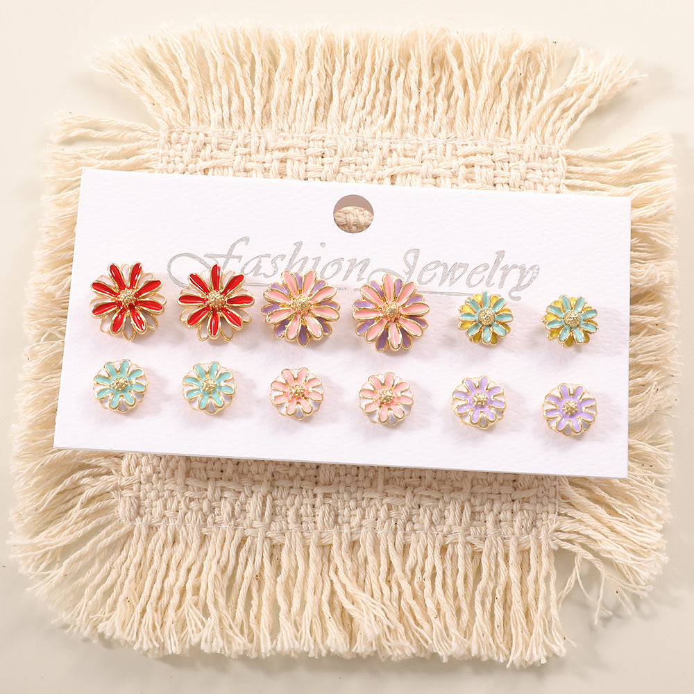 Ladies earring set with playful animal and mushroom design Nin Boutique