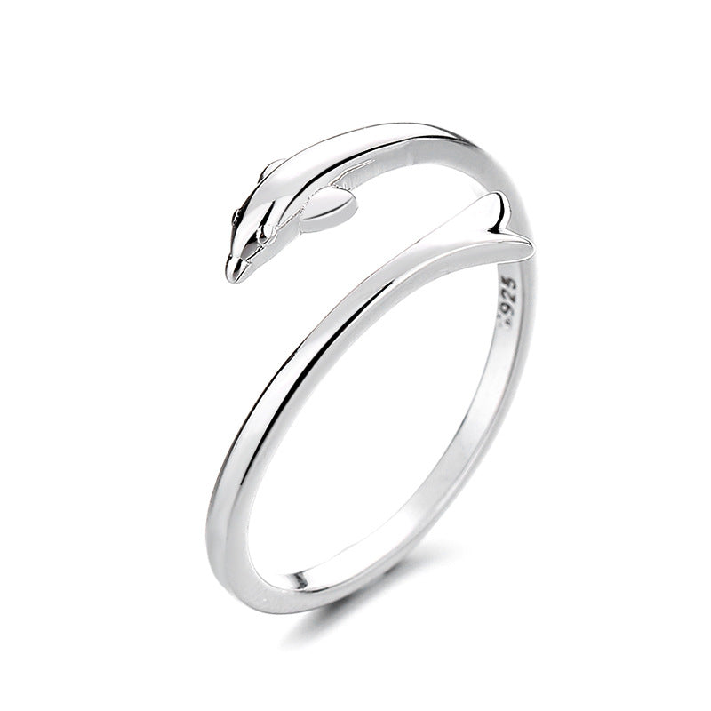 Women's Open Ring with Elegant Fox Design Nin Boutique