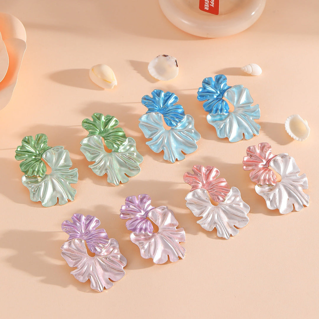 Women's earrings in floral-aesthetic design Nin Boutique
