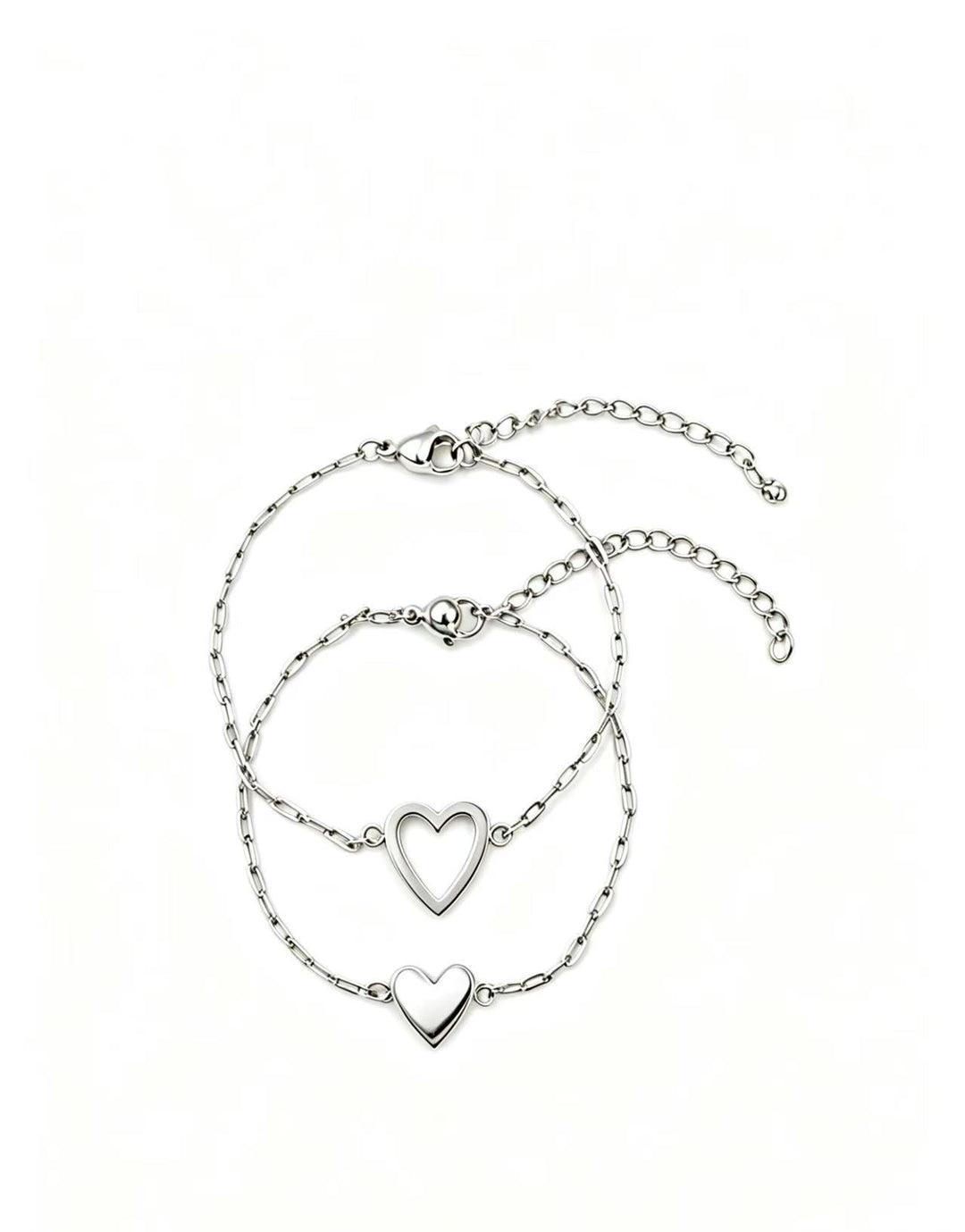 Women's anklet with romantic heart pendant made of high-quality stainless steel Nin Boutique