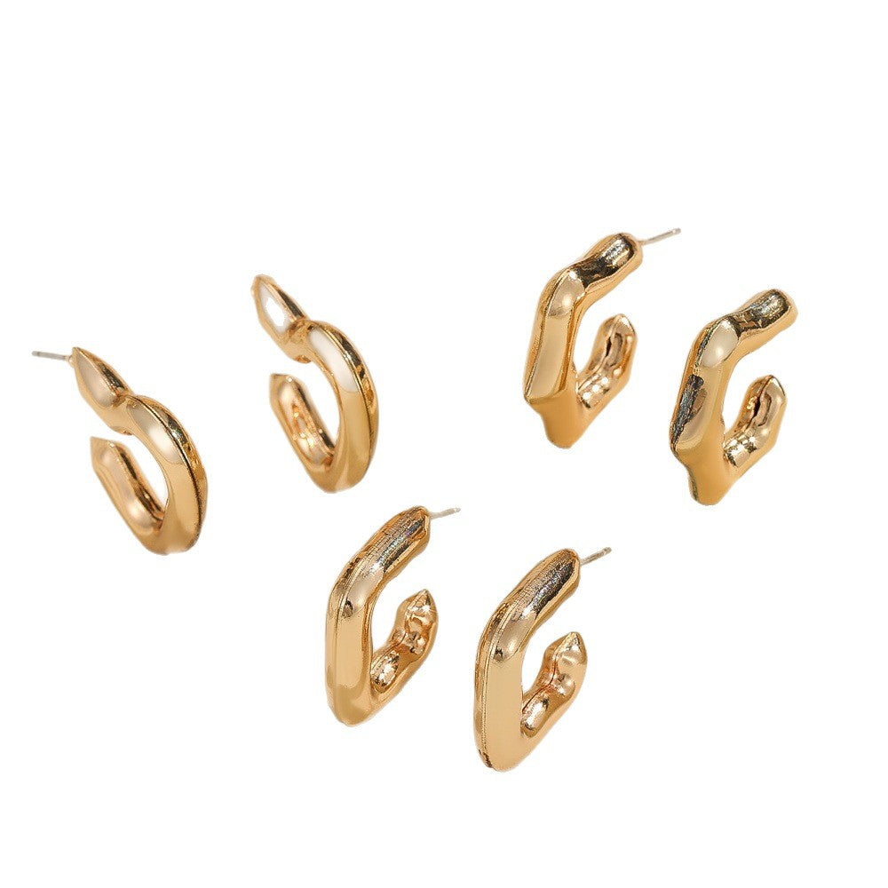 Women's earrings with organic design Nin Boutique