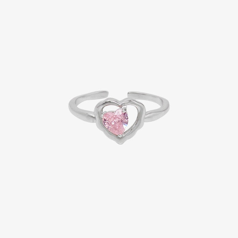 Ladies Ring with heart-shaped zircon Nin Boutique