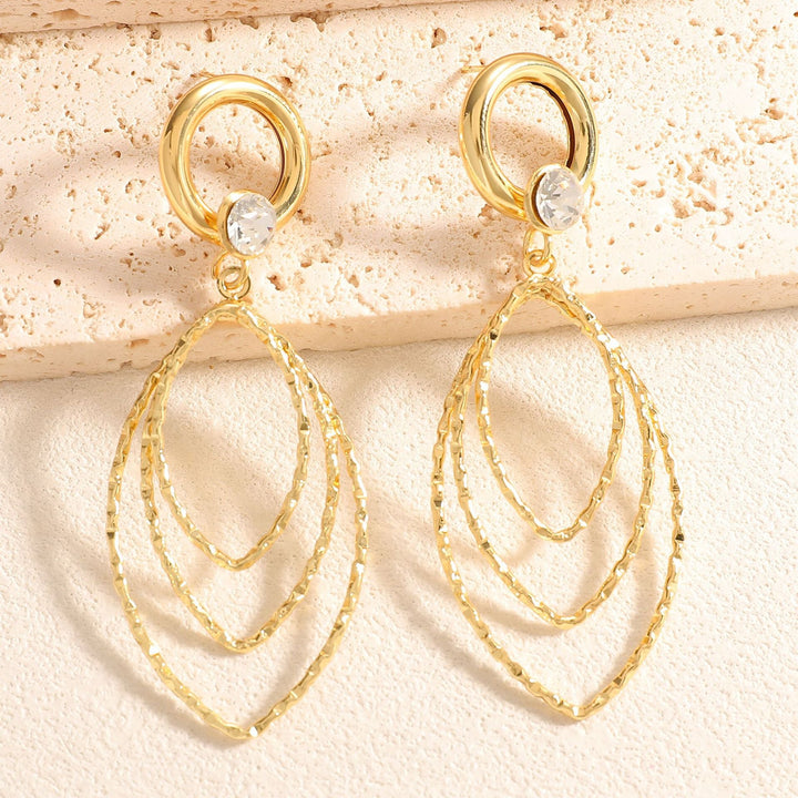 Women’s earrings with luxurious, layered design Nin Boutique