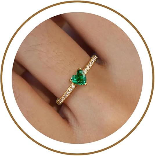 Women's ring with heart cut and sparkling zirconia elements Nin Boutique