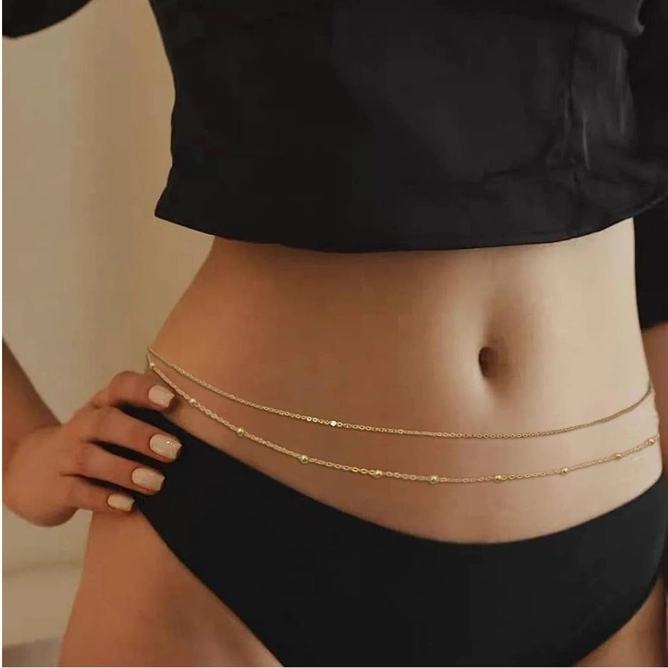 Ladies elegant ankle bracelet made of fine link and zirconia elements Nin Boutique