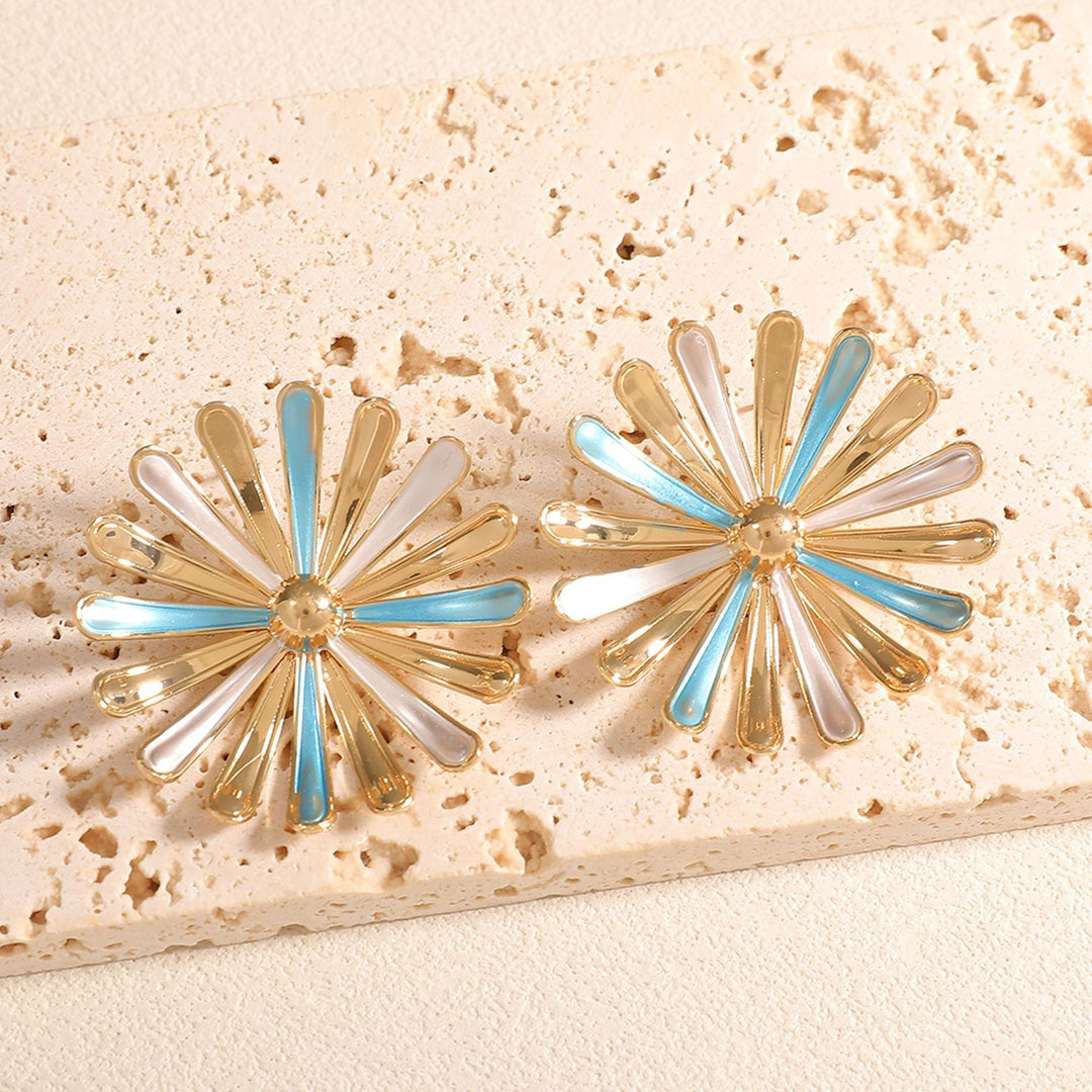 Women's earrings in floral sunflower design Nin Boutique