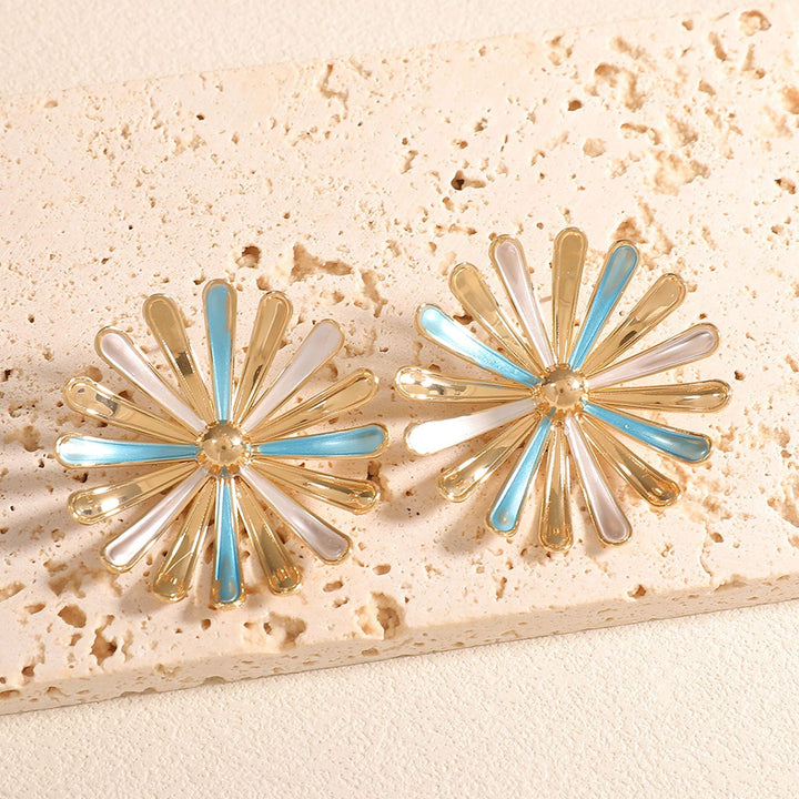 Women's earrings in floral sunflower design Nin Boutique