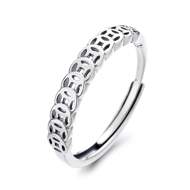 Ladies ring with filigree, perforated design and high-quality surface Nin Boutique