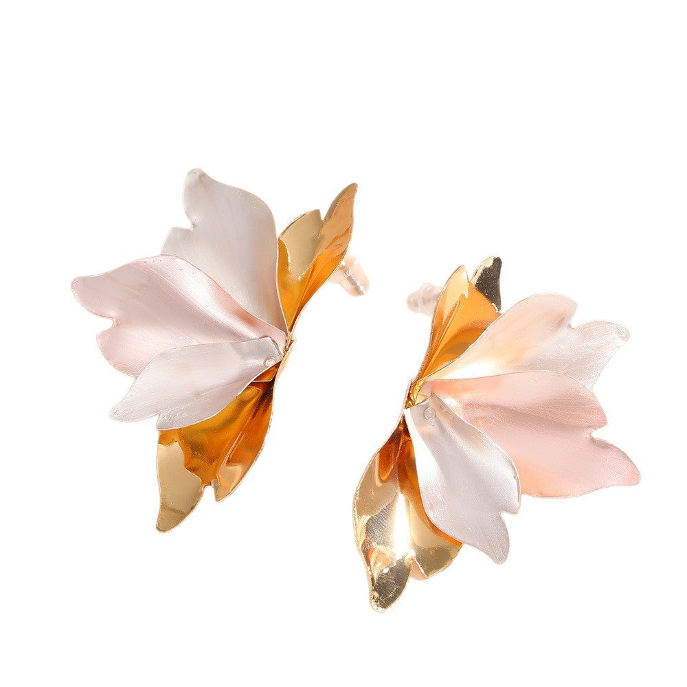 Ladies earrings with intricate petal design Nin Boutique